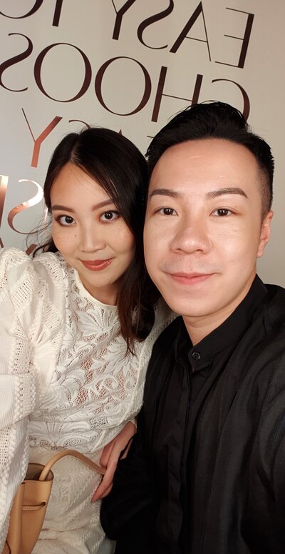 With Daniel, the pro MUA at the party With Daniel, the pro MUA at the party