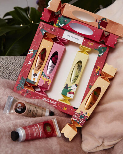 The Body Shop Squeeze & Share Hand Cream Crackers The Body Shop Squeeze & Share Hand Cream Crackers