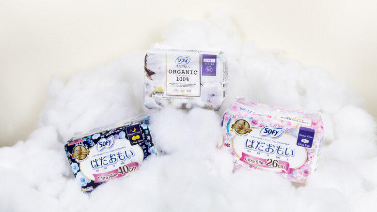 SOFY Hadaomoi Napkin range SOFY Hadaomoi Napkin range