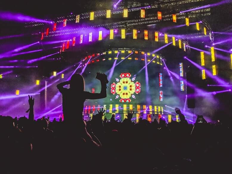 Life of K-pop J-pop fan People in a concert