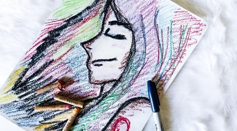 Art therapy: reflective sketch Art therapy: reflective sketch