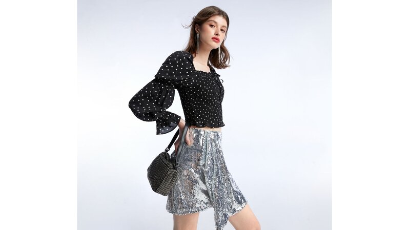Singles Day 2019 Deals Pomelo Polka Dot Top