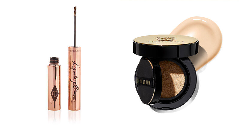 IU Best Beauty Looks Brown Makeup GQ Korea 2020 Charlotte Tilbury Legendary Brows and Bobbi Brown Serum Cushion Foundation