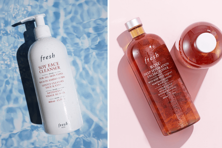 Fresh Soy Face Cleanser and Rose Hydration Toner Jumbo Fresh Soy Face Cleanser and Rose Hydration Toner Jumbo