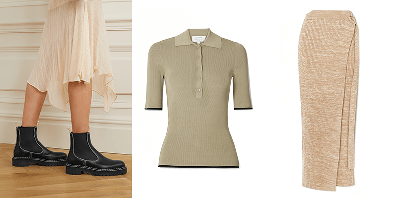chelsea boots and athleisure separates at net-a-porter