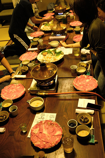 Plates of Tottori wagyu beef 