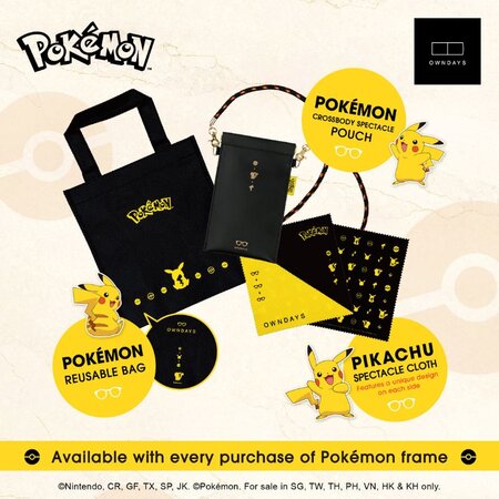 OWNDAYS x Pokemon price, inclusions