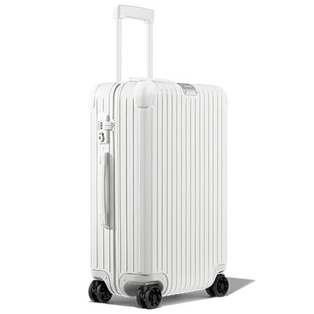 RIMOWA Essential Check-in M in White Gloss White luggage