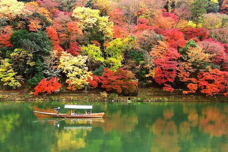 Hozu river in Kyoto