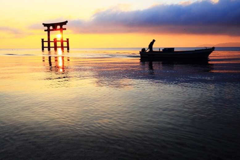 Sunrise at Lake Biwa