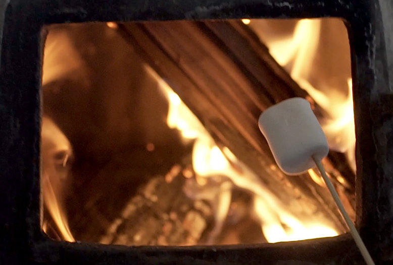 Roasting a marshmallow