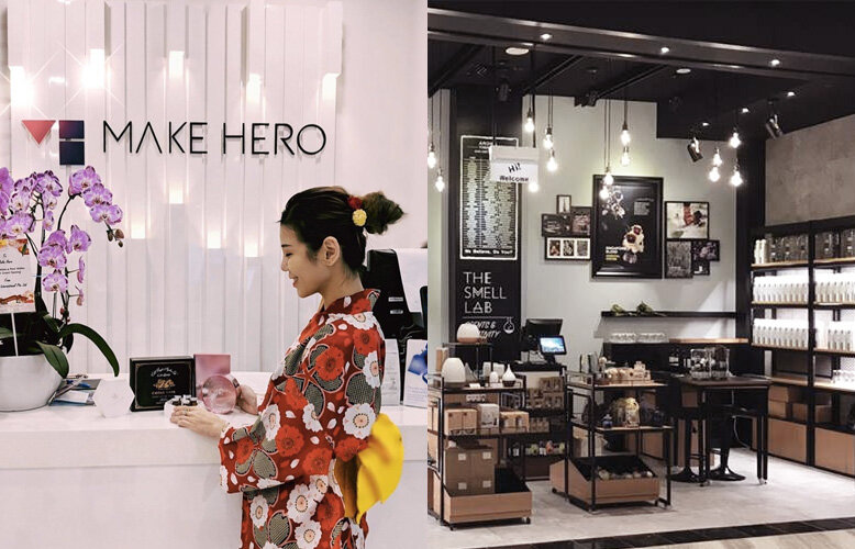 Make Hero and The Smell Lab at Jewel Changi Airport shops