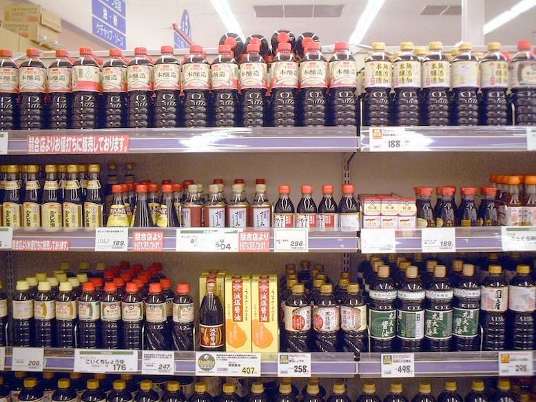 Shoyu selections in supermarket