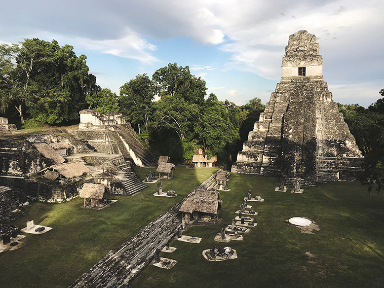 Mayan ruins in Tikal, a World Heritage Site