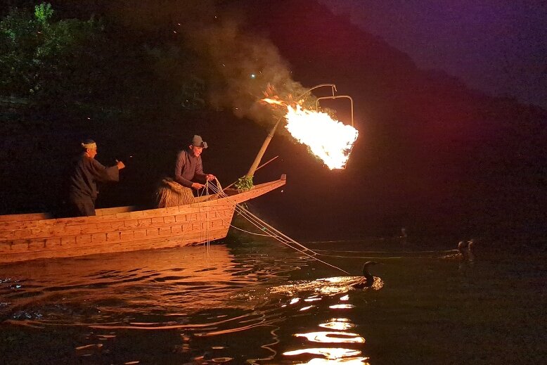 Usho doing ukai fishing tradition