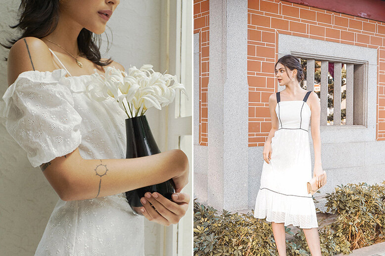 pomelo white dress