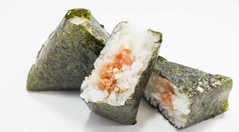 japanese salmon rice ball 