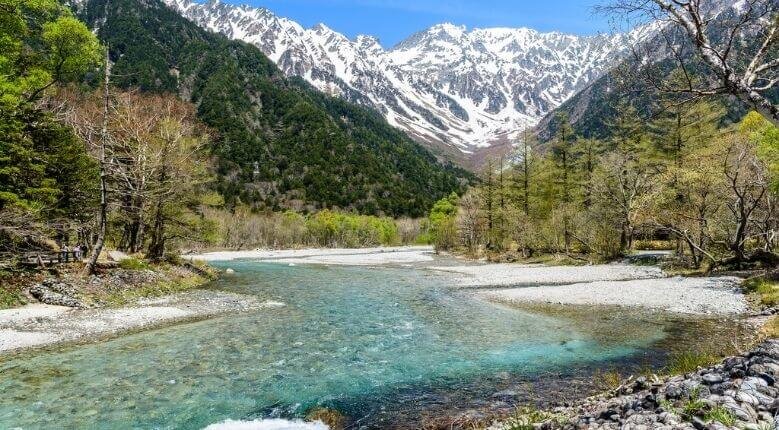 Azusa River that flows through Kamikochi