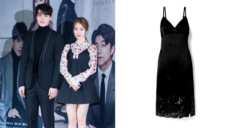 korean black dress style