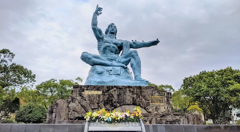 Nagasaki Peace Statue. 