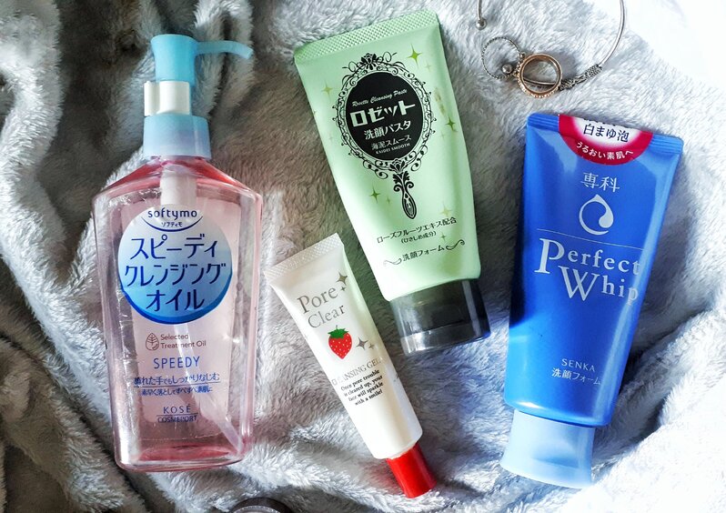 A variety of skincare products A variety of Japanese skincare products