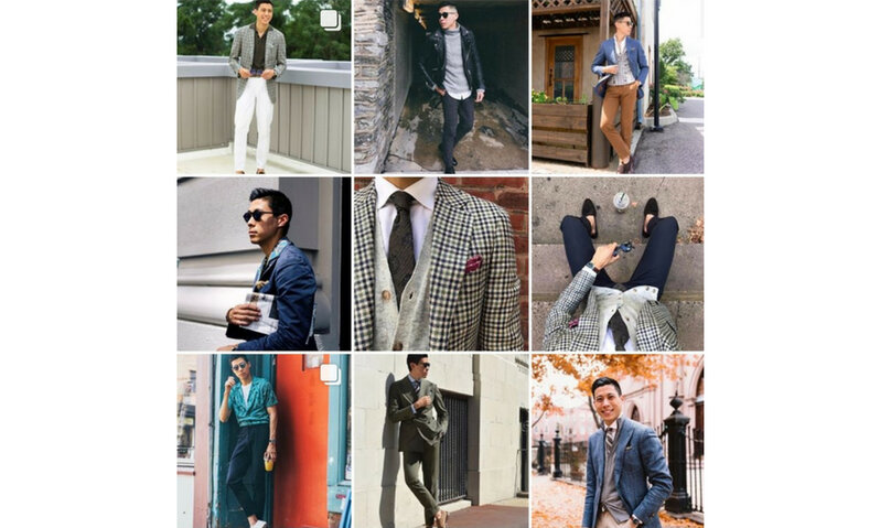 A collage of a man wearing dapper suits