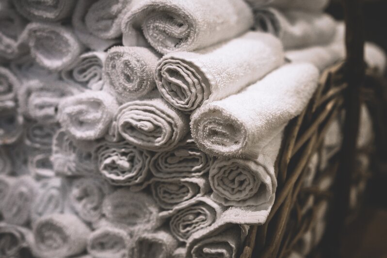 stack of towels