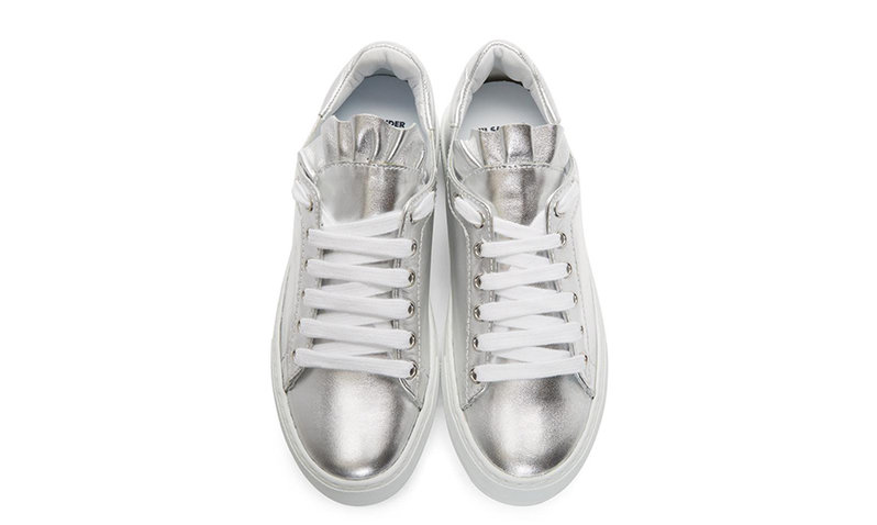 Silver sneakers
