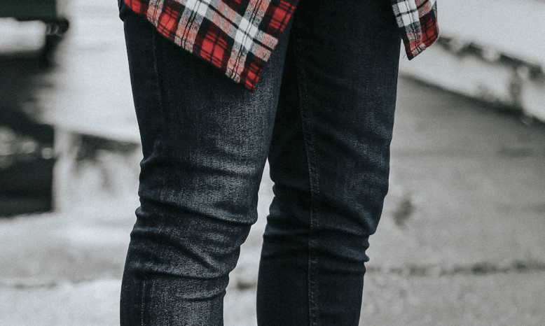 dark-wash jeans