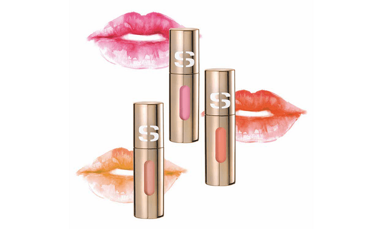 3 shades of lipstick in golden casing