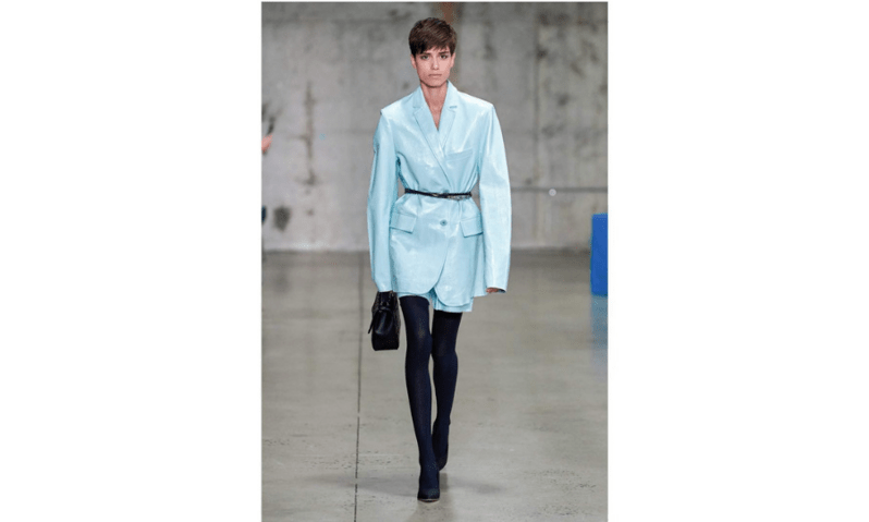 NYFW Tibi, F/W19 Blue Pastel Suit